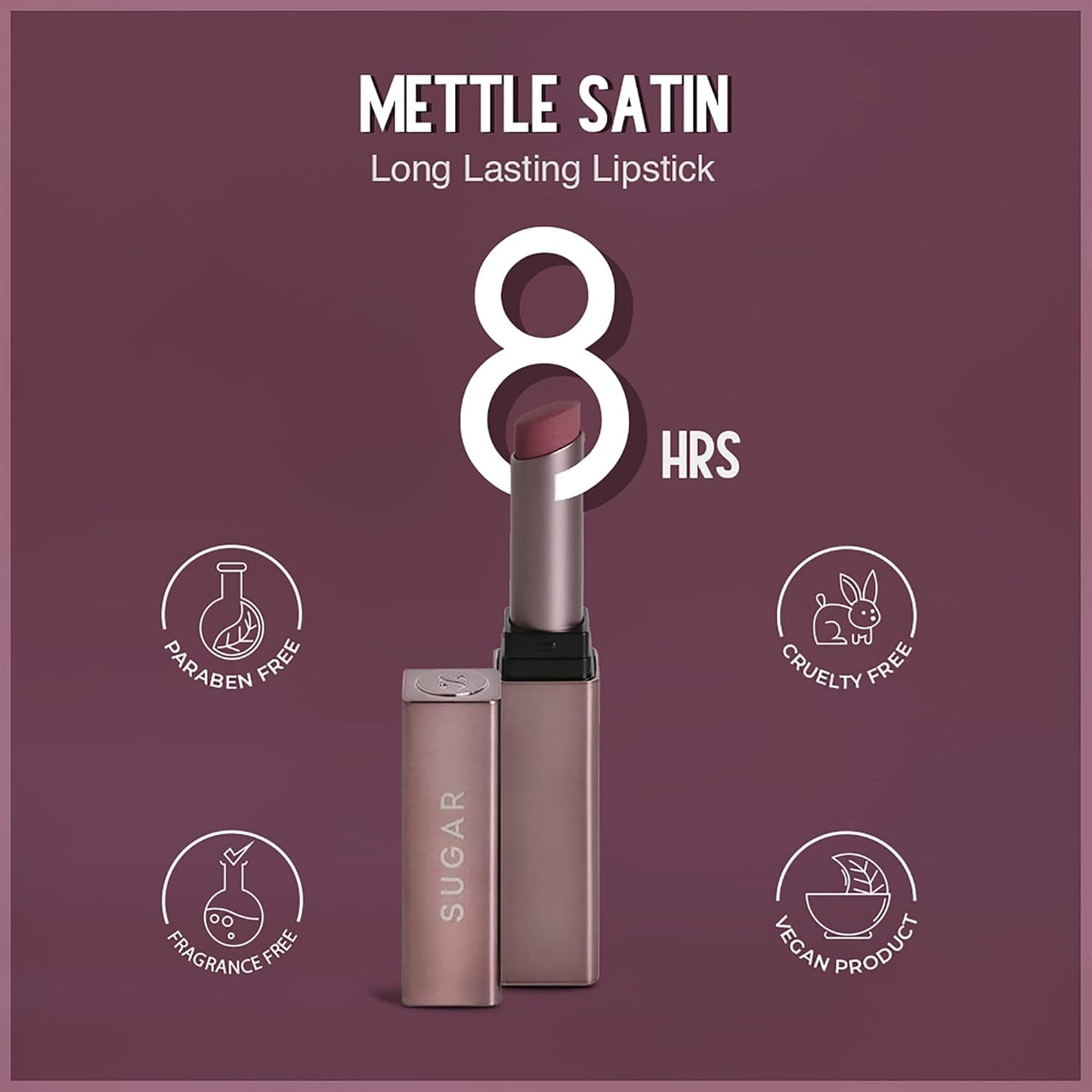 SUGAR LIPSTICK METTLE SATIN 02 ELIZABETH 2.2 G