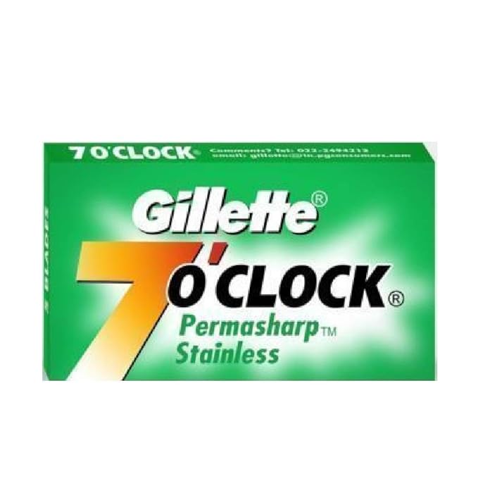 GILLETTE 7 O CLOCK GREEN 10 BLADES