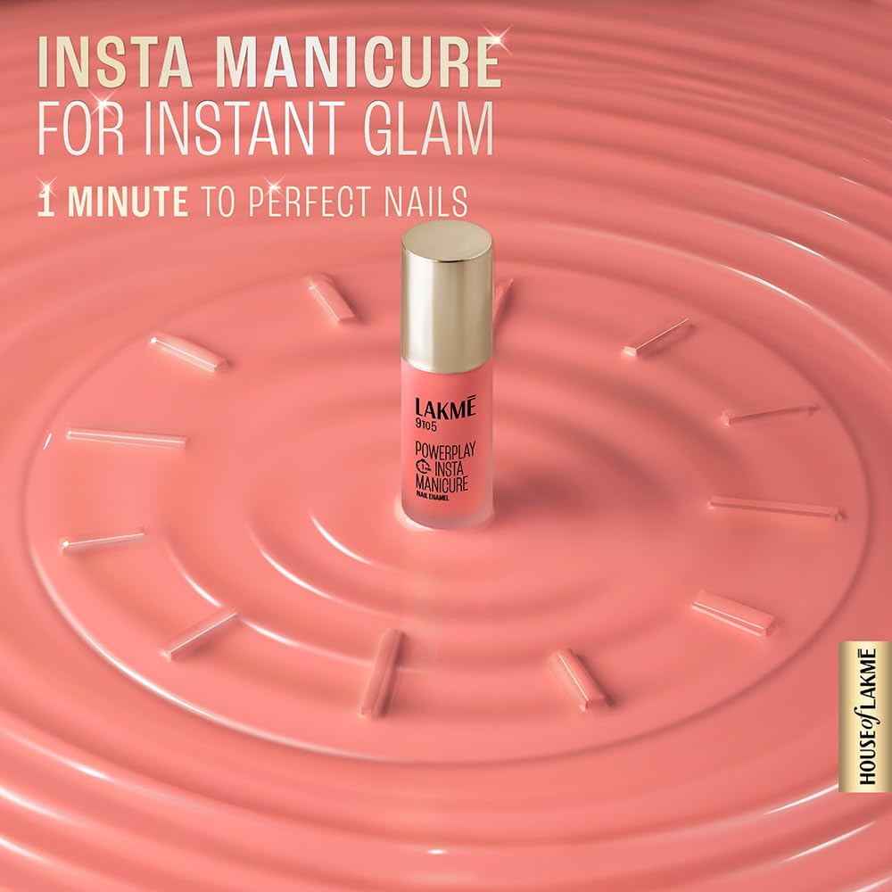 LAKME 9TO5 POWERPLAY INSTA MANICURE NAIL N12 PINK SORBET