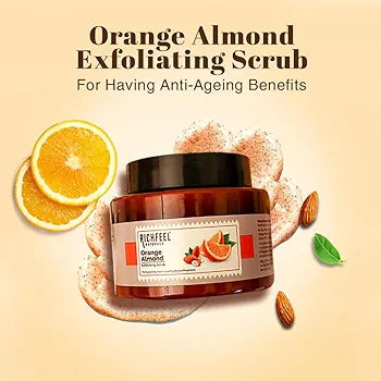 RICHFEEL ORANGE ALMOND EXFOLIATING SCRUB 500G
