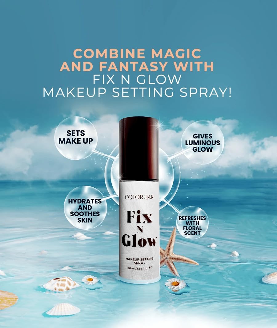 COLORBAR FIX N GLOW MAKEUP SETTING SPRAY 100ML