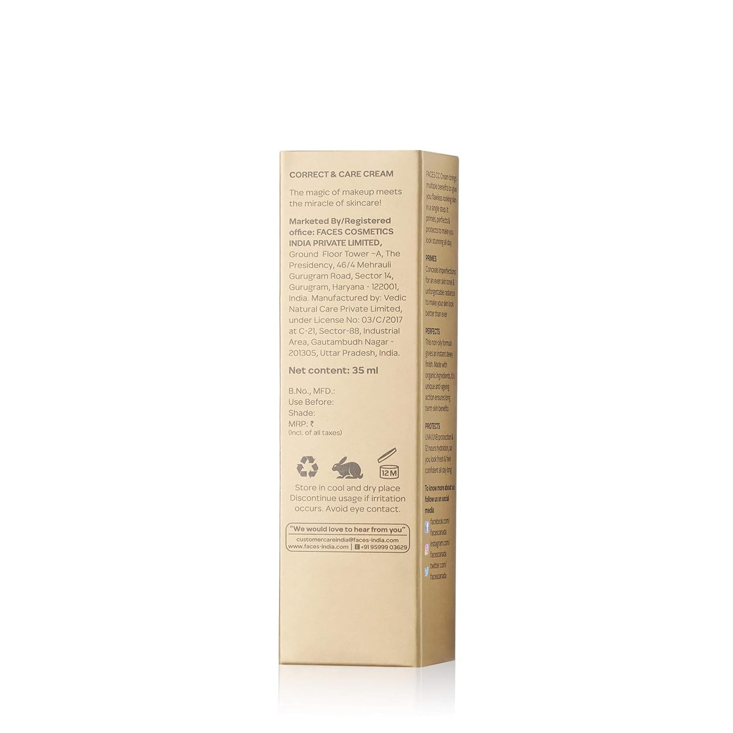 FACES CC CREAME NATURAL 01 35 ML CC2710