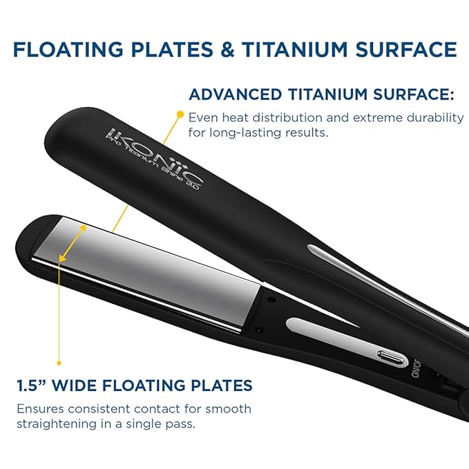IKONIC PROFESSIONAL HAIR STRAIGHTENER PRO TITANIUM SHINE 3.0