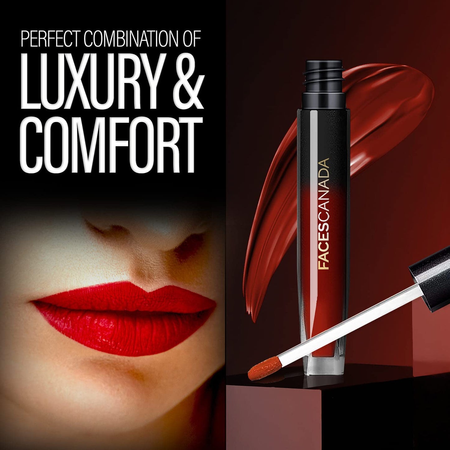FACES COMFY SILK LIQUID LIP COLOR 10 ZEALOUS RED (CC5232) 3ML
