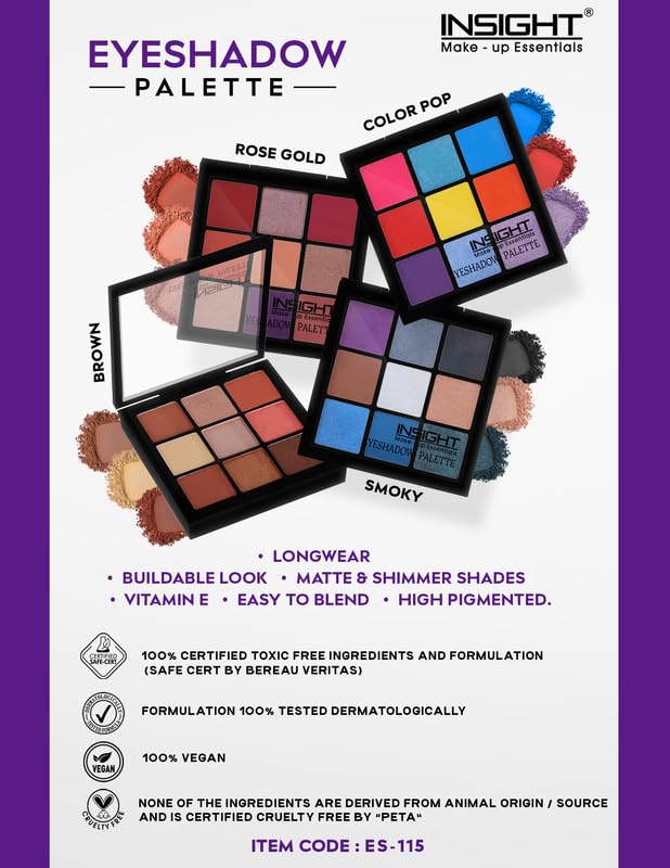 INSIGHT EYESHADOW PALETTE ES-115 COLOR POP