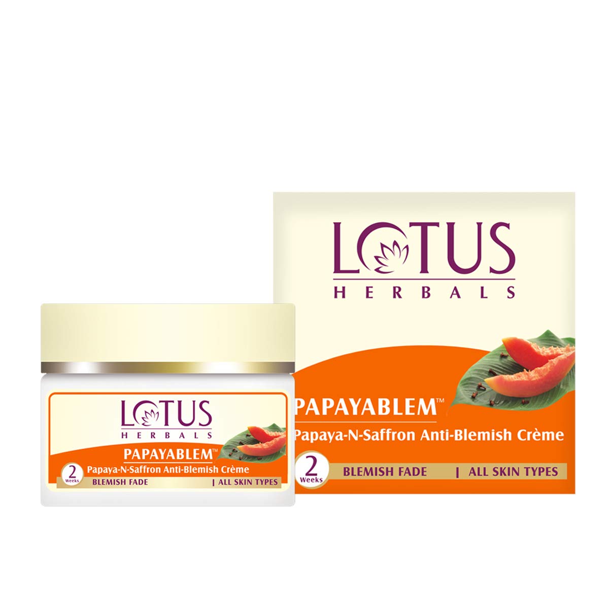 LOTUS HERBALS PAPAYABLEM ANTI BLEMISH CREAM 250G