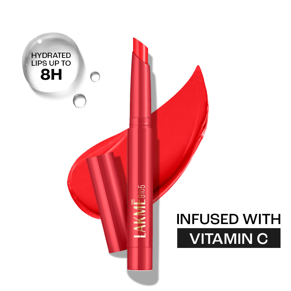 LAKME 9TO5 FOREVER MATTE LIP CRAYON RED AURORA 1.1G