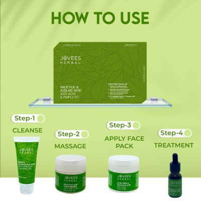 JOVEES SALICYLIC & AZELAIC ACID ANTI-ACNE & PIMPLE KIT 100G+65ML