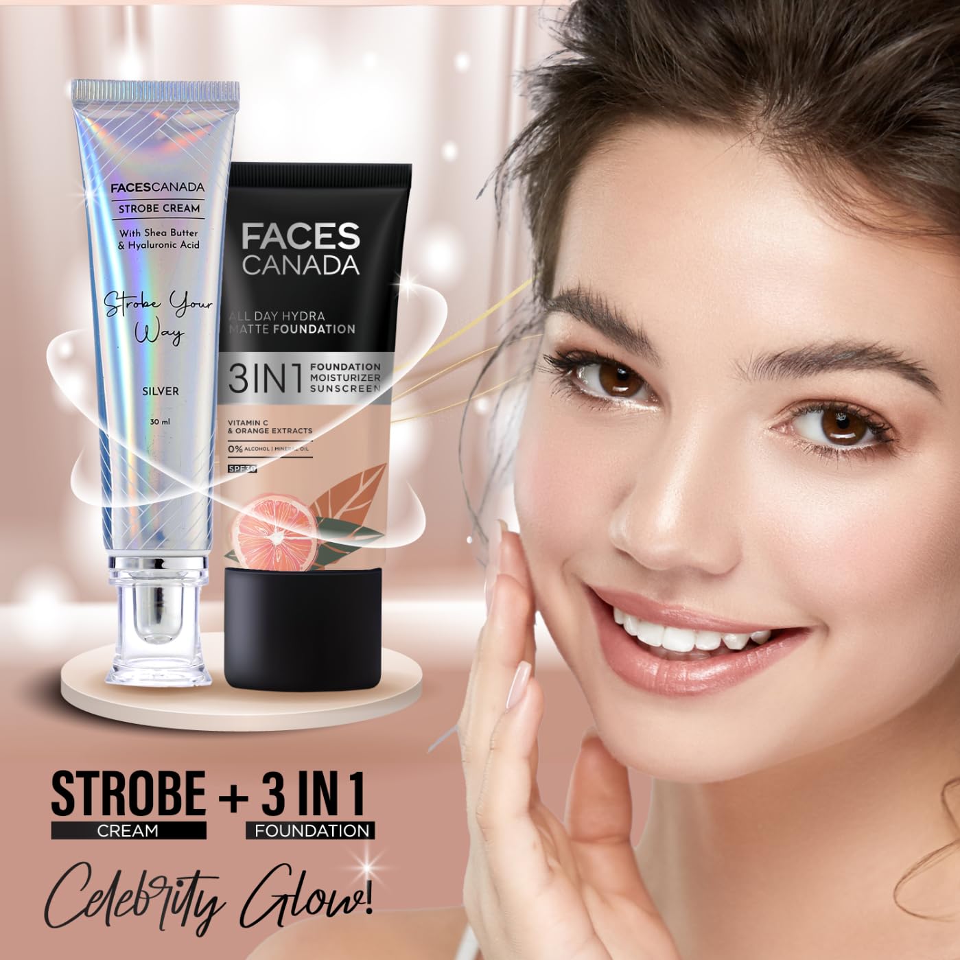 FACES STROBE CREAM SILVER 30ML