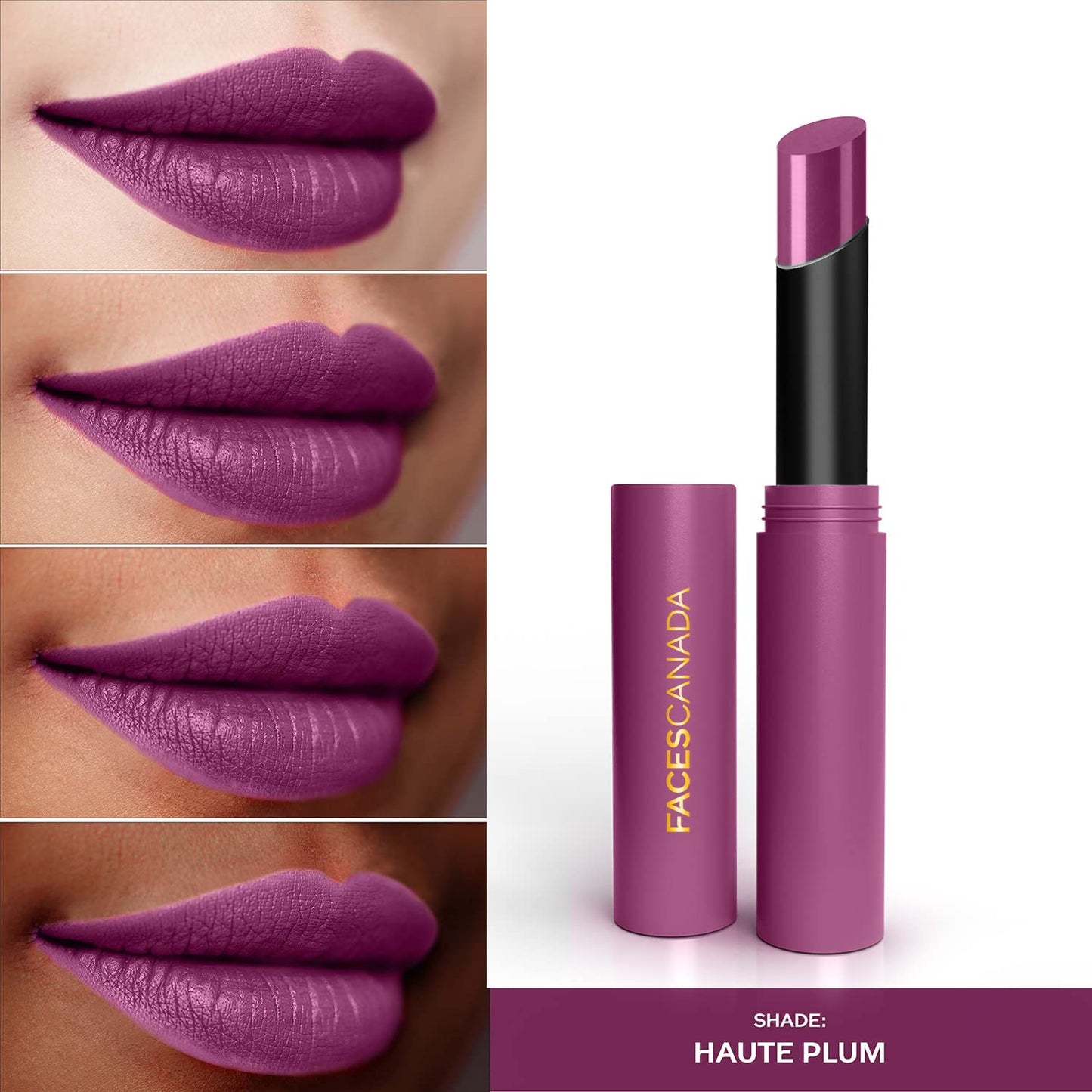 FACES LONG STAY MATTE 3 IN 1 LIPSTICK 08 HAUTE PLUM (CC5645) 2G