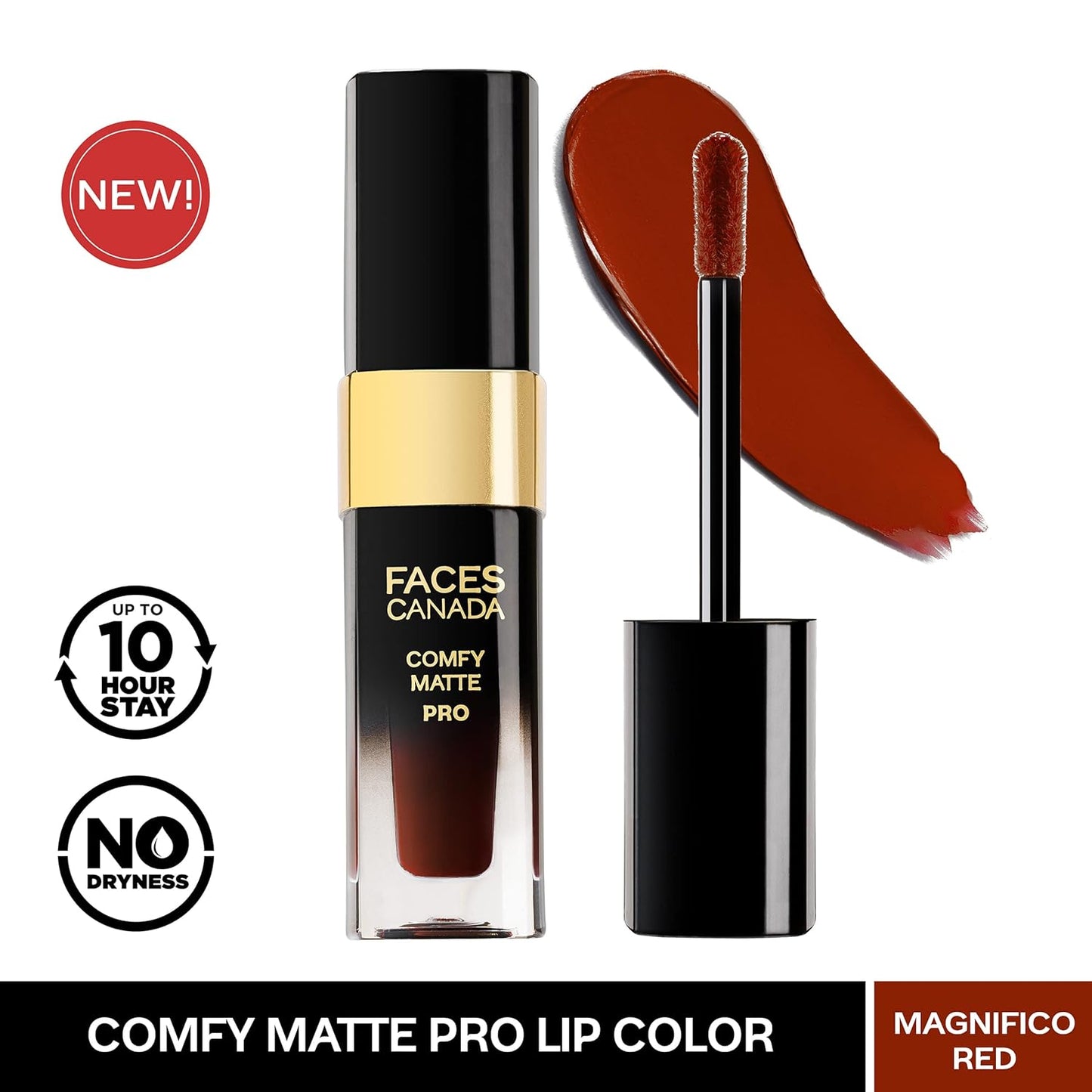 FACES COMFY MATTE PRO LIP COLOR 01 MAGNIFICO RED (CC5265) 5.5ML
