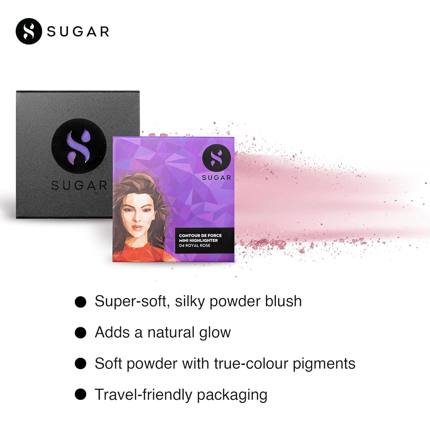 SUGAR CONTOUR DE FORCE MINI HIGHLIGHTER 04 ROYAL ROSE