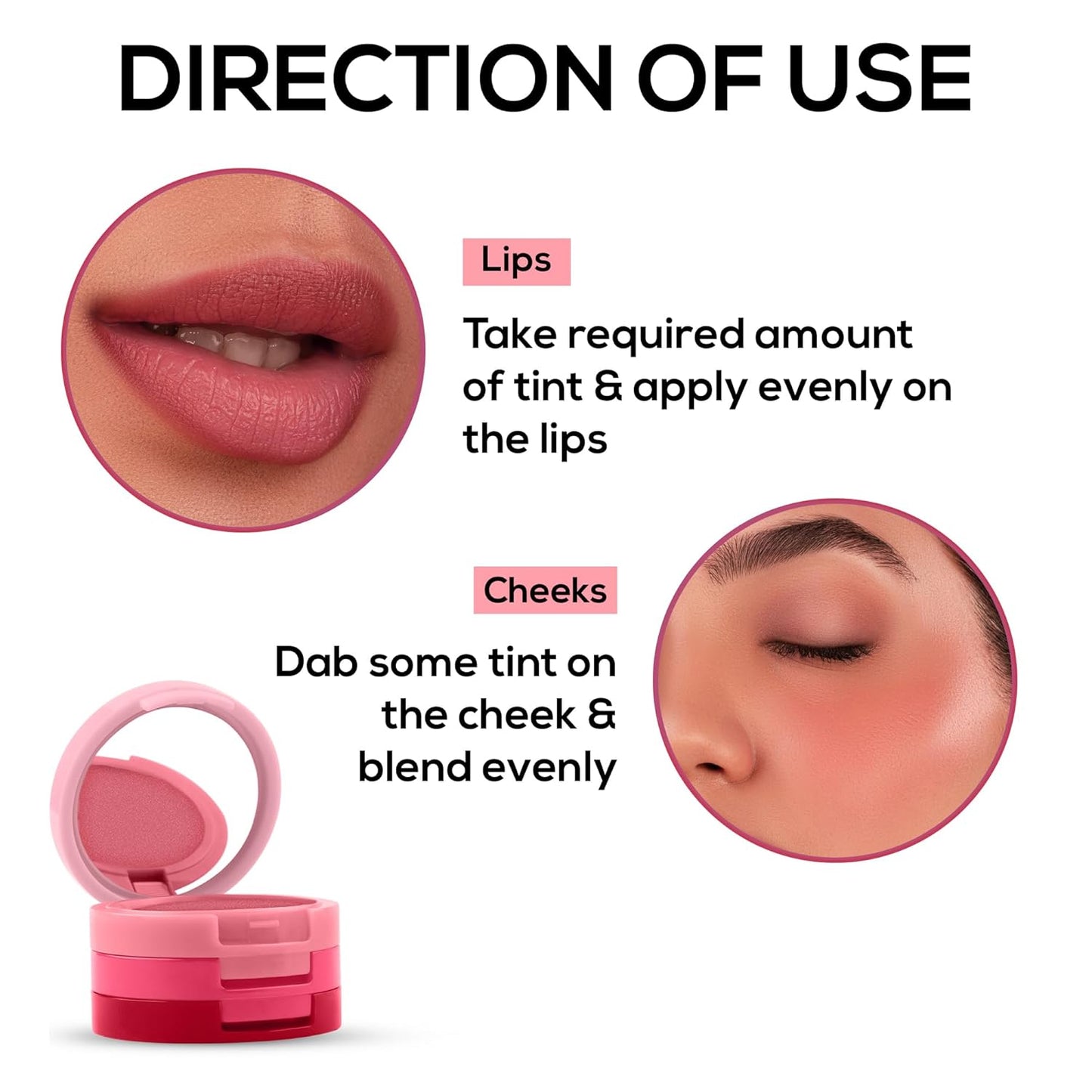 RENEE GLAM STACK PINK LIP & CHEEK TINT 4.5G