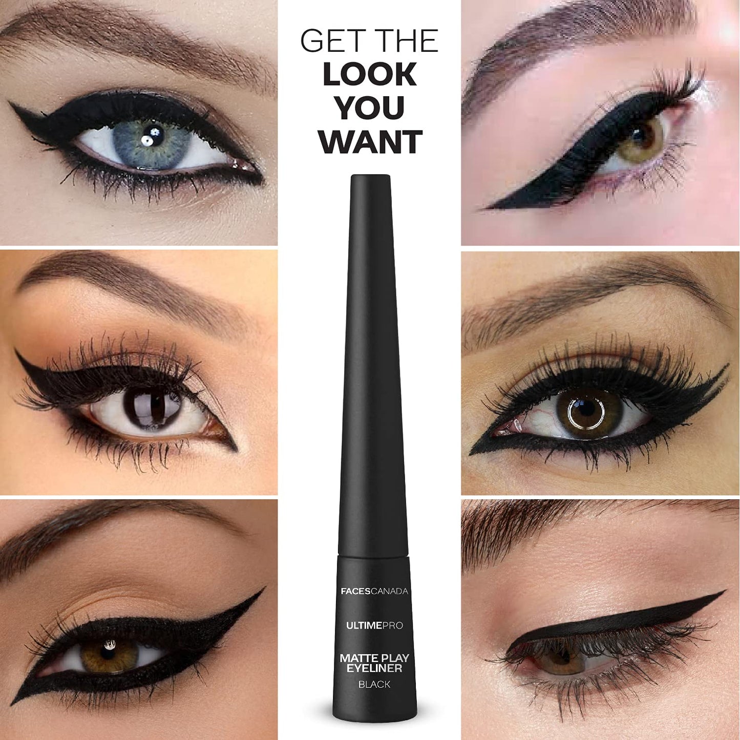 FACES ULTIME PRO MATTE PLAY EYELINER BLACK 2.5ML