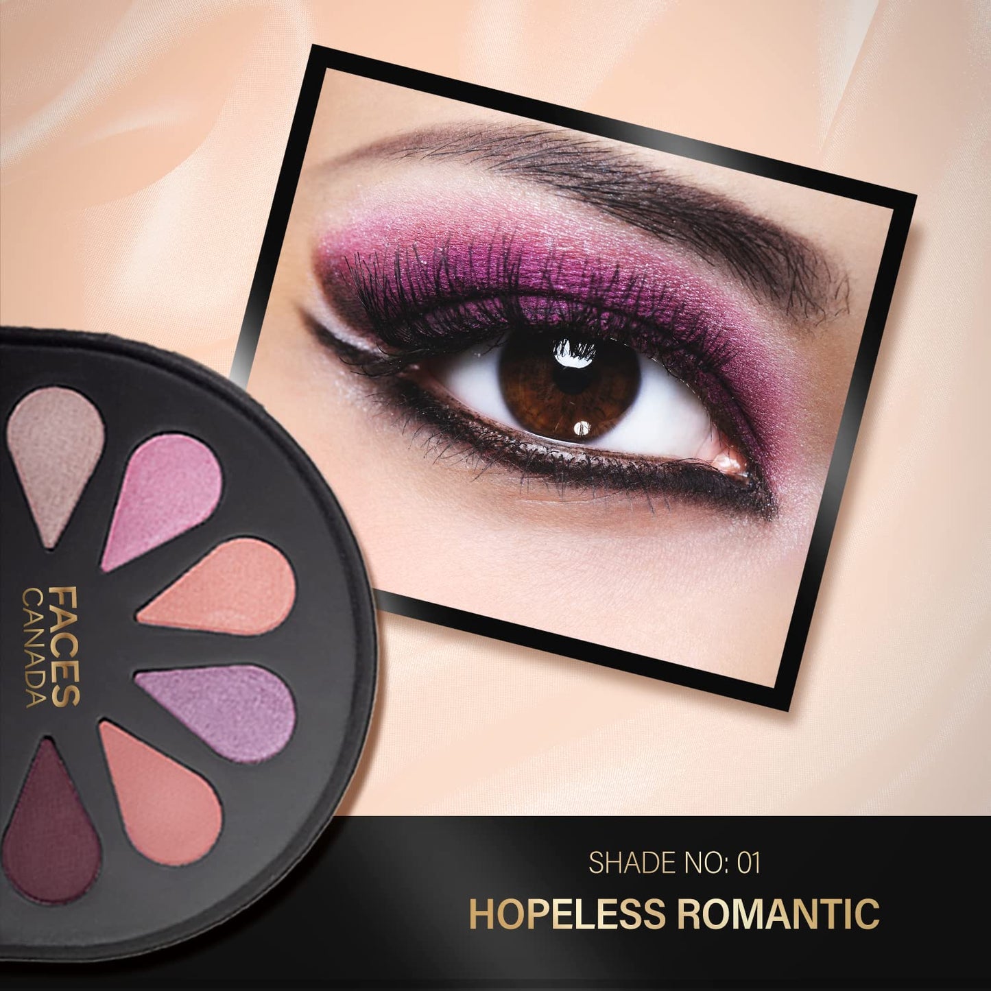 FACES 6 IN 1 EYESHADOW PALETTE 01 HOPELESS ROMANTIC 6G