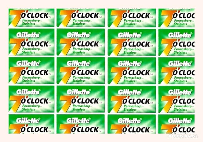 GILLETTE 7 O CLOCK GREEN 10 BLADES