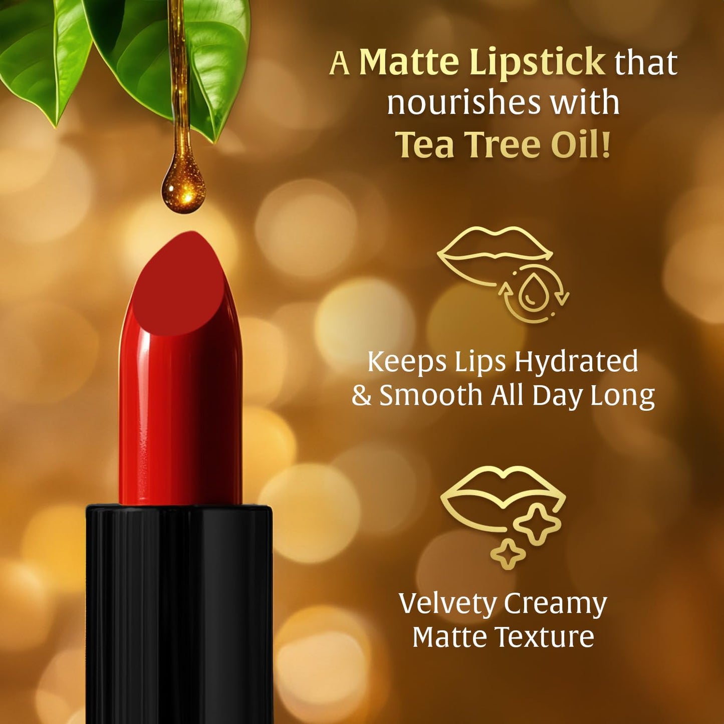 FACES COMFY MATTE VELVET TOUCH LIPSTICK 08 TOFFEE DRIZZLE (CC6343) 4.2G