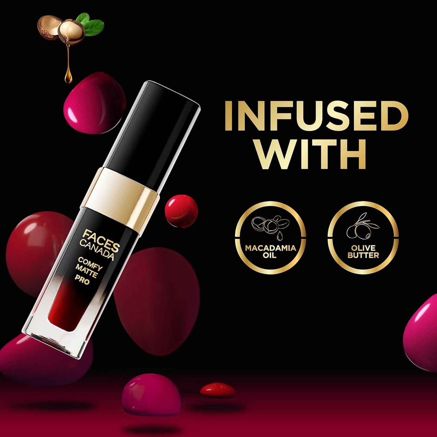 FACES COMFY MATTE PRO LIP COLOR 15 PECAN BROWN (CC6011) 5.5ML