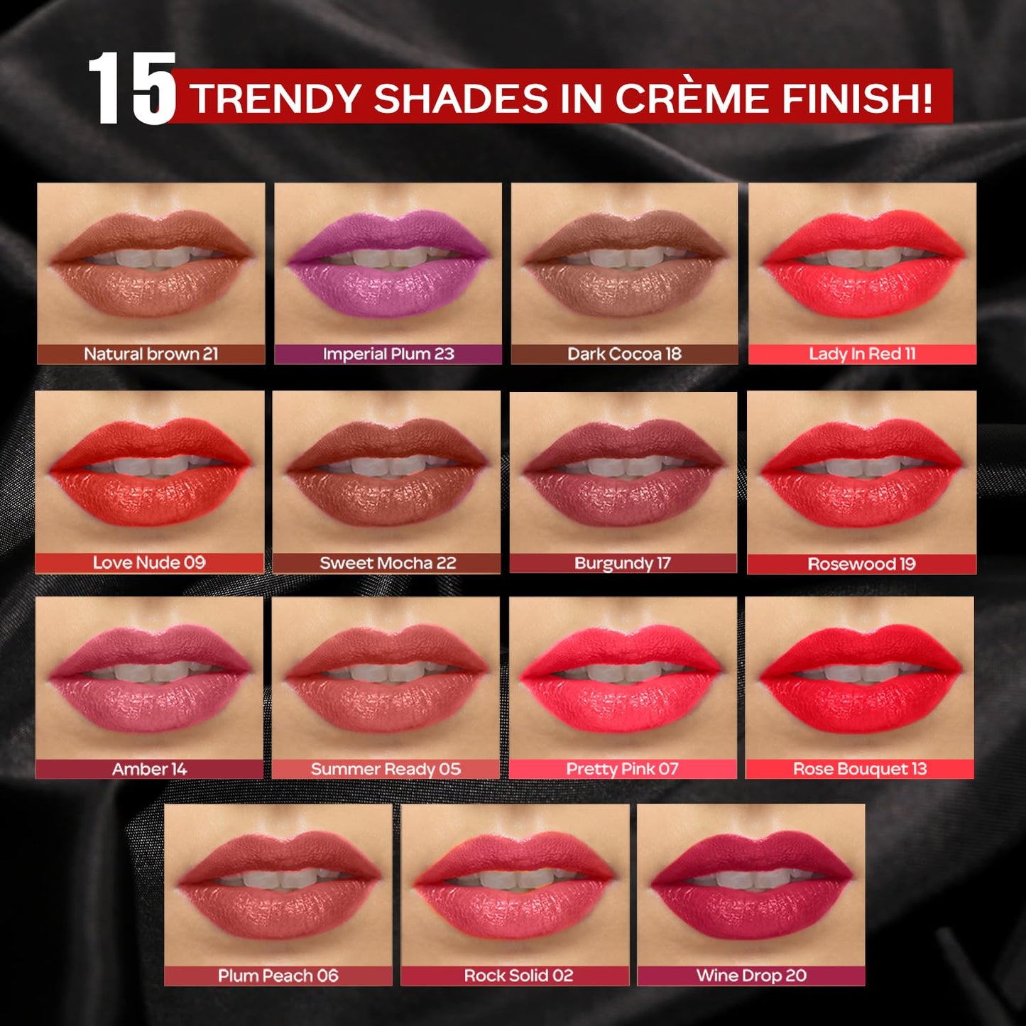 FACES WEIGHTLESS CREME FINISH LIPSTICK 20 WINE DROP (CC5790) 4G
