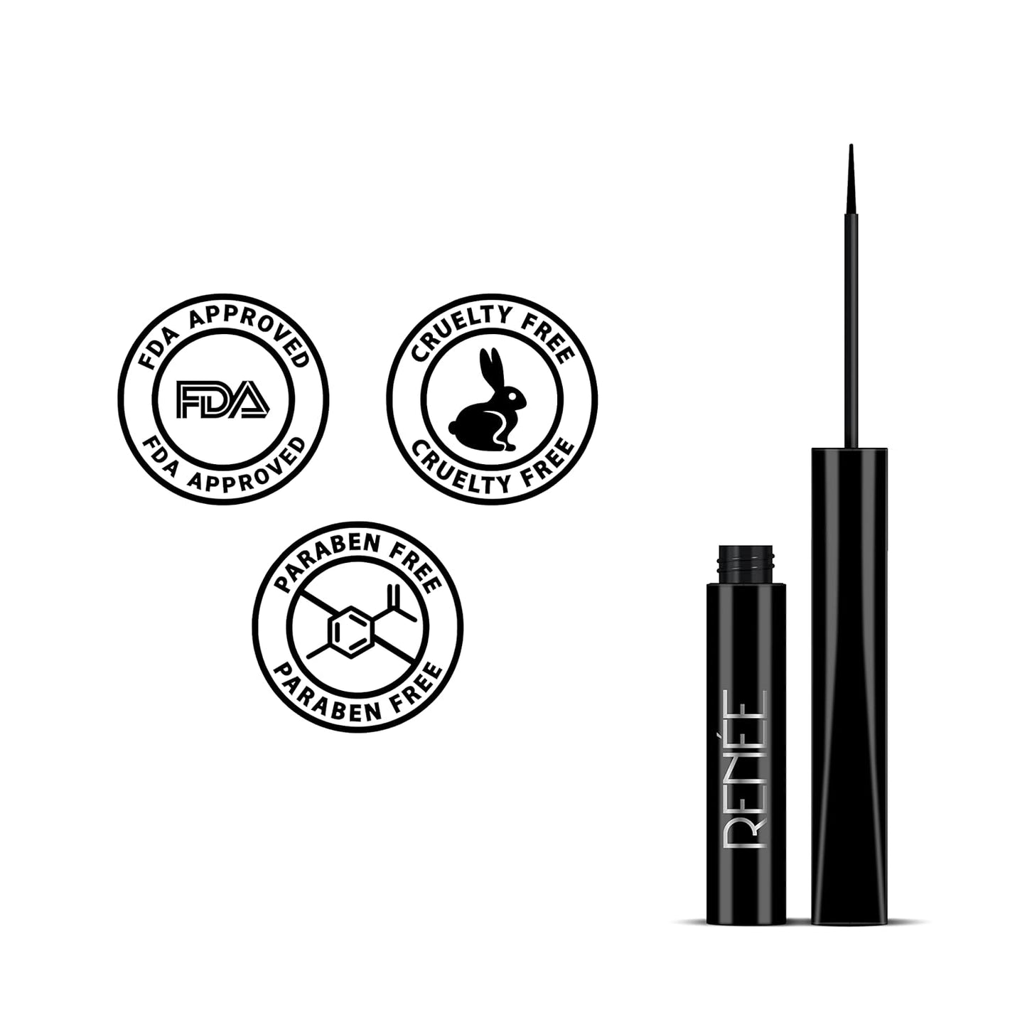 RENEE EXTREME STAY LIQUID EYELINER 3X BLACK
