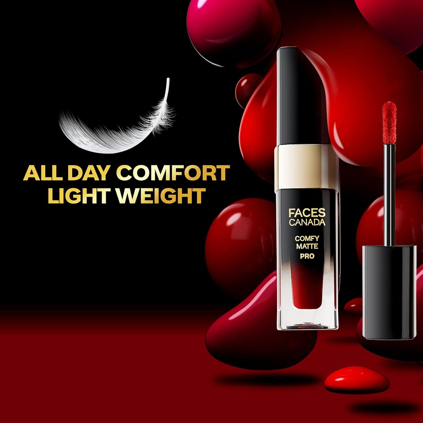 FACES COMFY MATTE PRO LIP COLOR 04 RUBESCENT RED (CC5268) 5.5ML