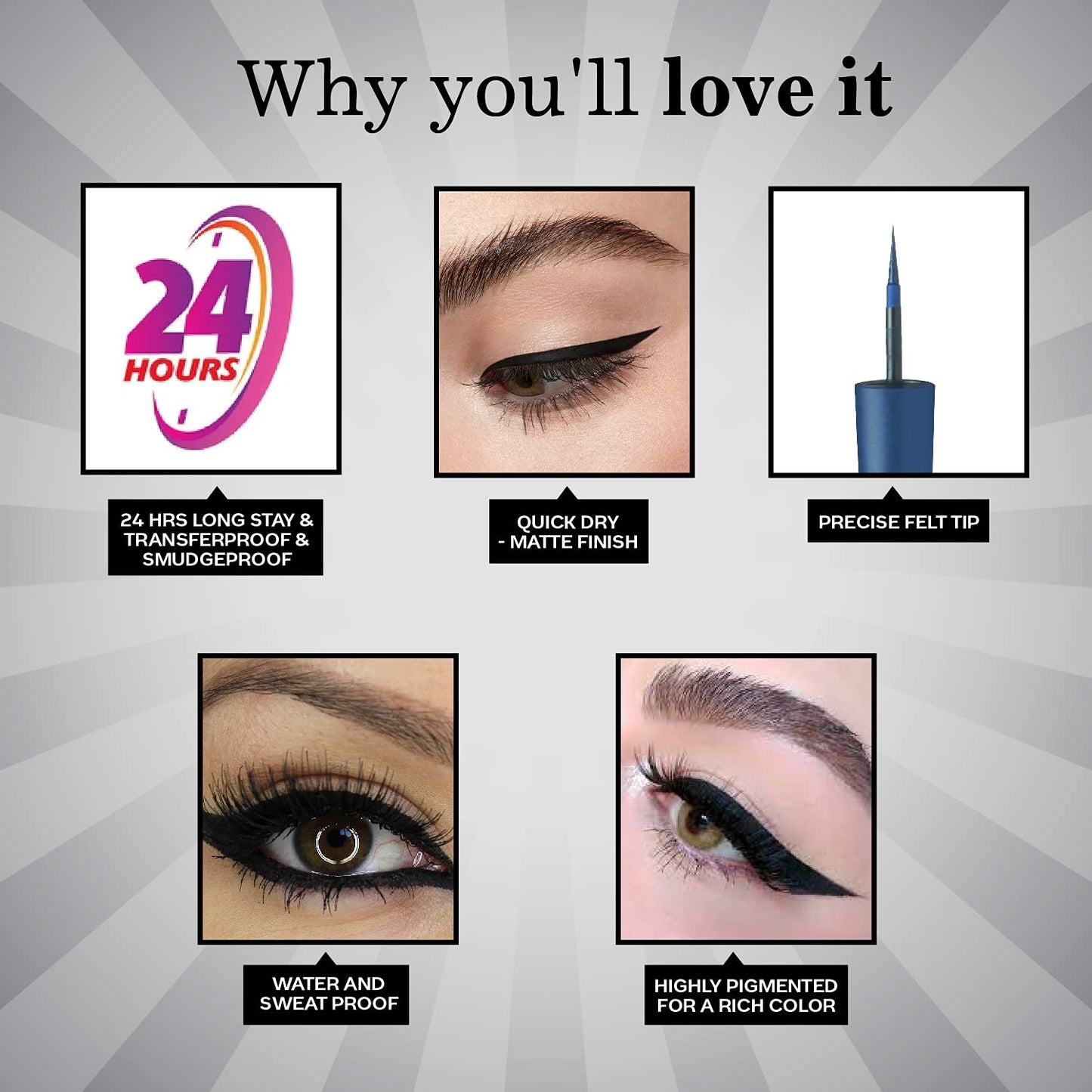 FACES ULTIME PRO MATTE PLAY EYELINER BLACK 2.5ML