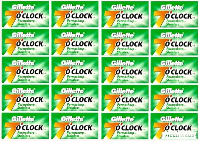 GILLETTE 7 O CLOCK GREEN 10 BLADES