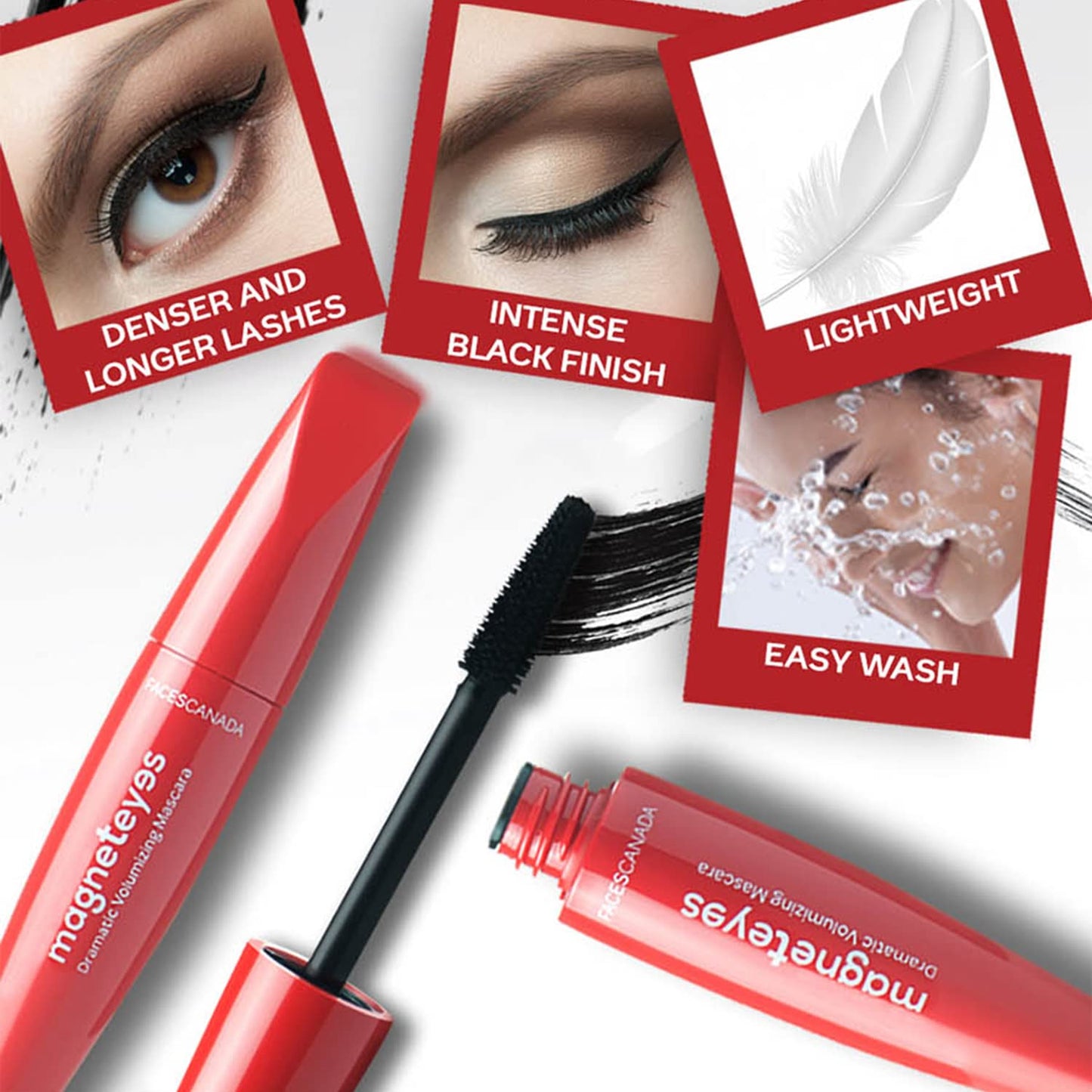 FACES MAGNETEYES KAJAL EYELINER MASCARA 3 IN 1 3N
