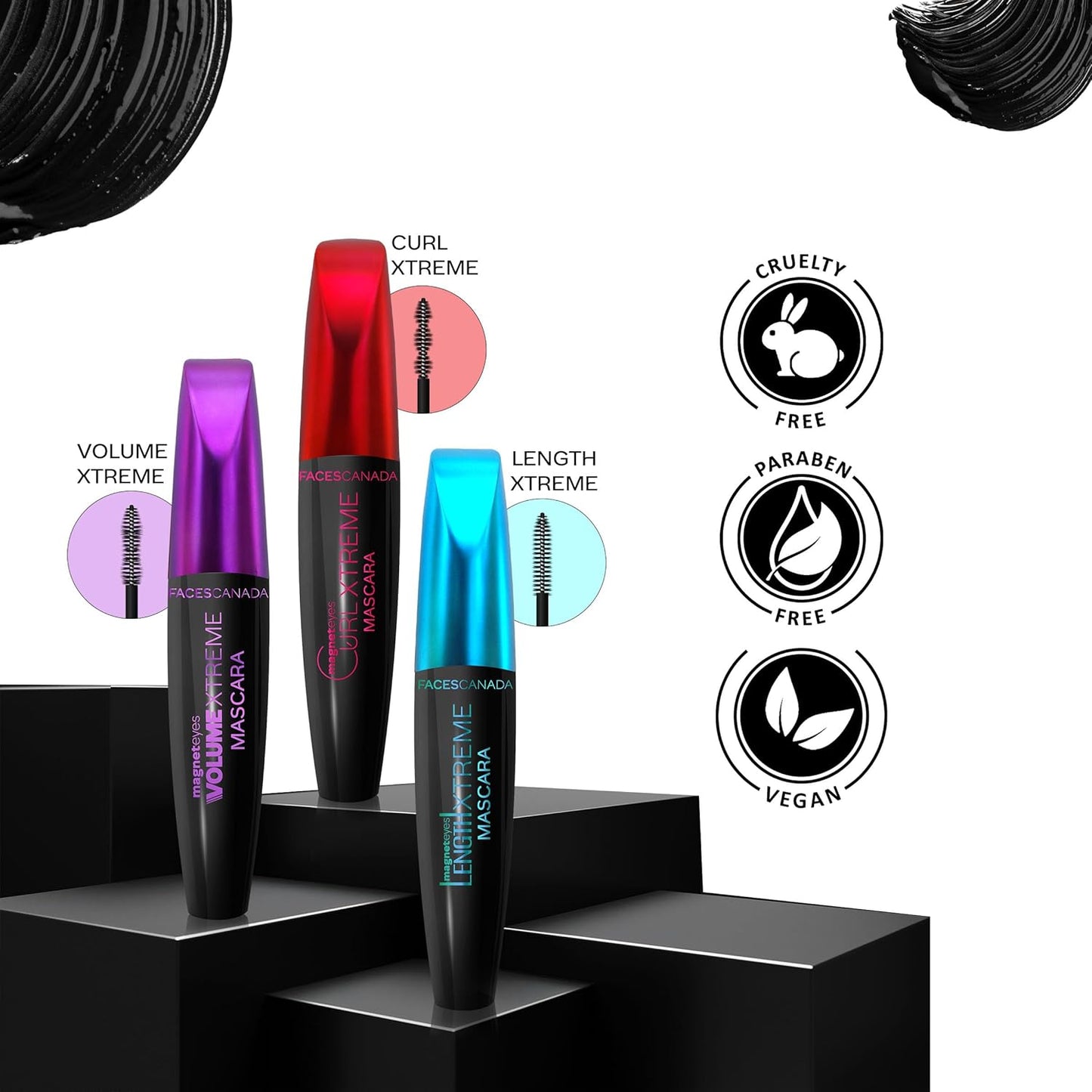 FACES MAGNETEYES LENGTH XTREME MASCARA WATERPROOF 8ML