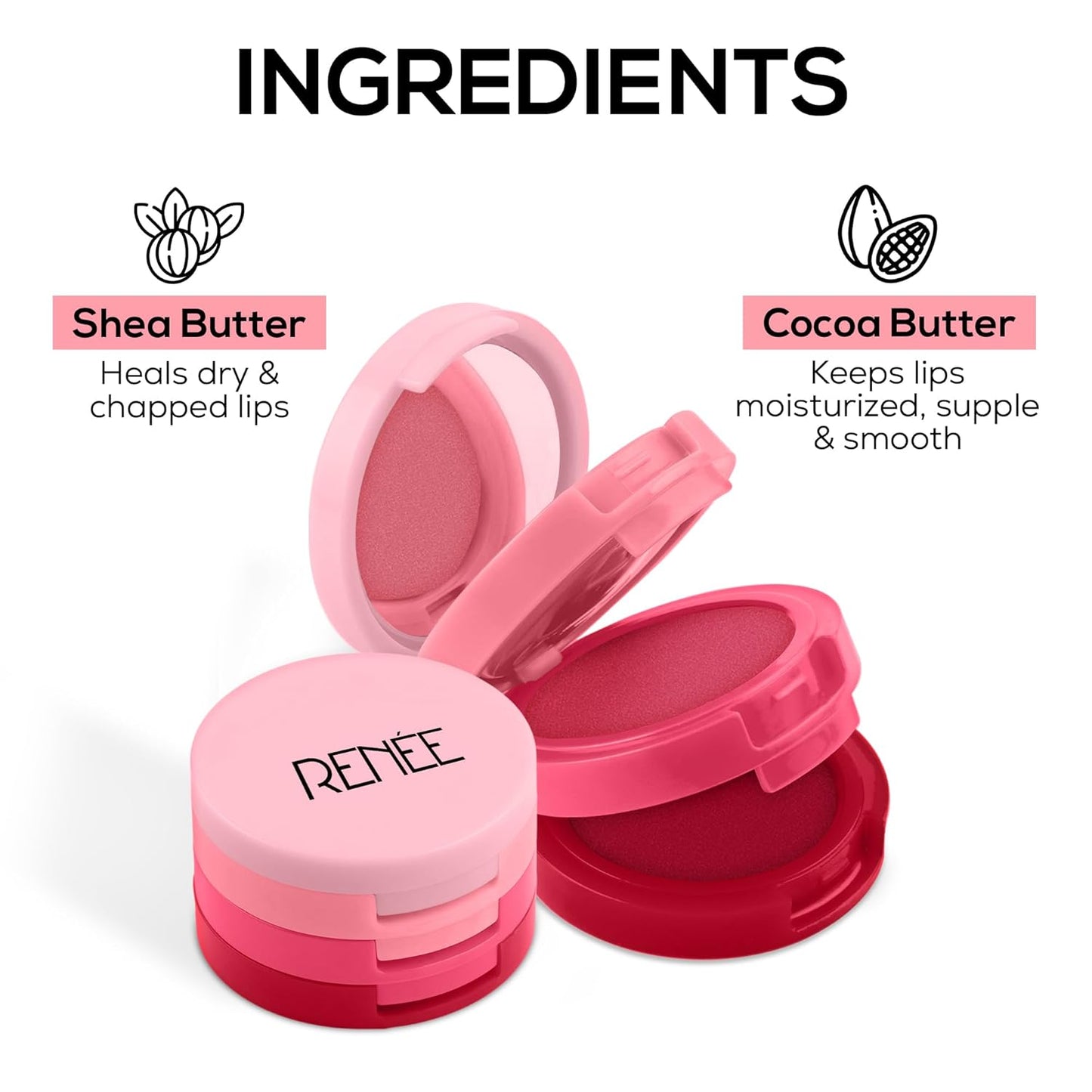 RENEE GLAM STACK PINK LIP & CHEEK TINT 4.5G