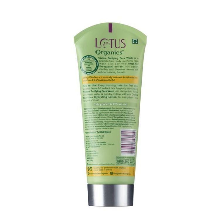 LOTUS ORGANICS PRISTINE PURIFYING FACE WASH 100GM