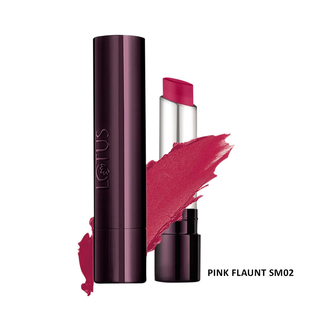 LOTUS MAKEUP PROEDIT SILK TOUCH MATTE LIP COLOR SM02 PINK FLAUNT