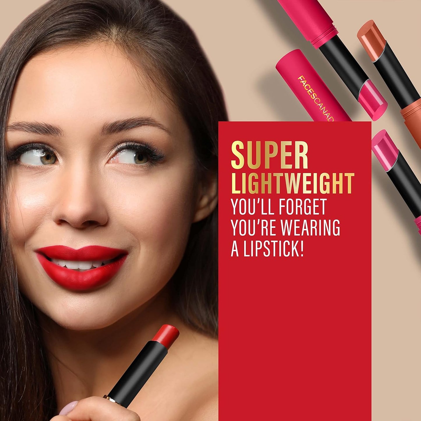 FACES LONG STAY MATTE 3 IN 1 LIPSTICK 05 SINFUL PEACH (CC5642) 2G