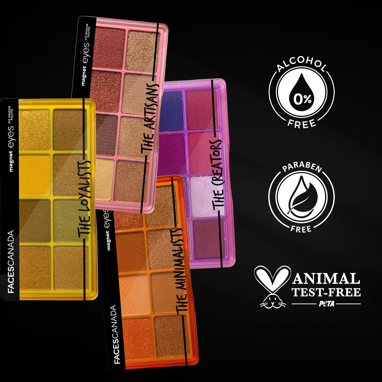 FACES MAGNETEYES EYE SHADOW PALETTE THE LOYALISTS 6.4G
