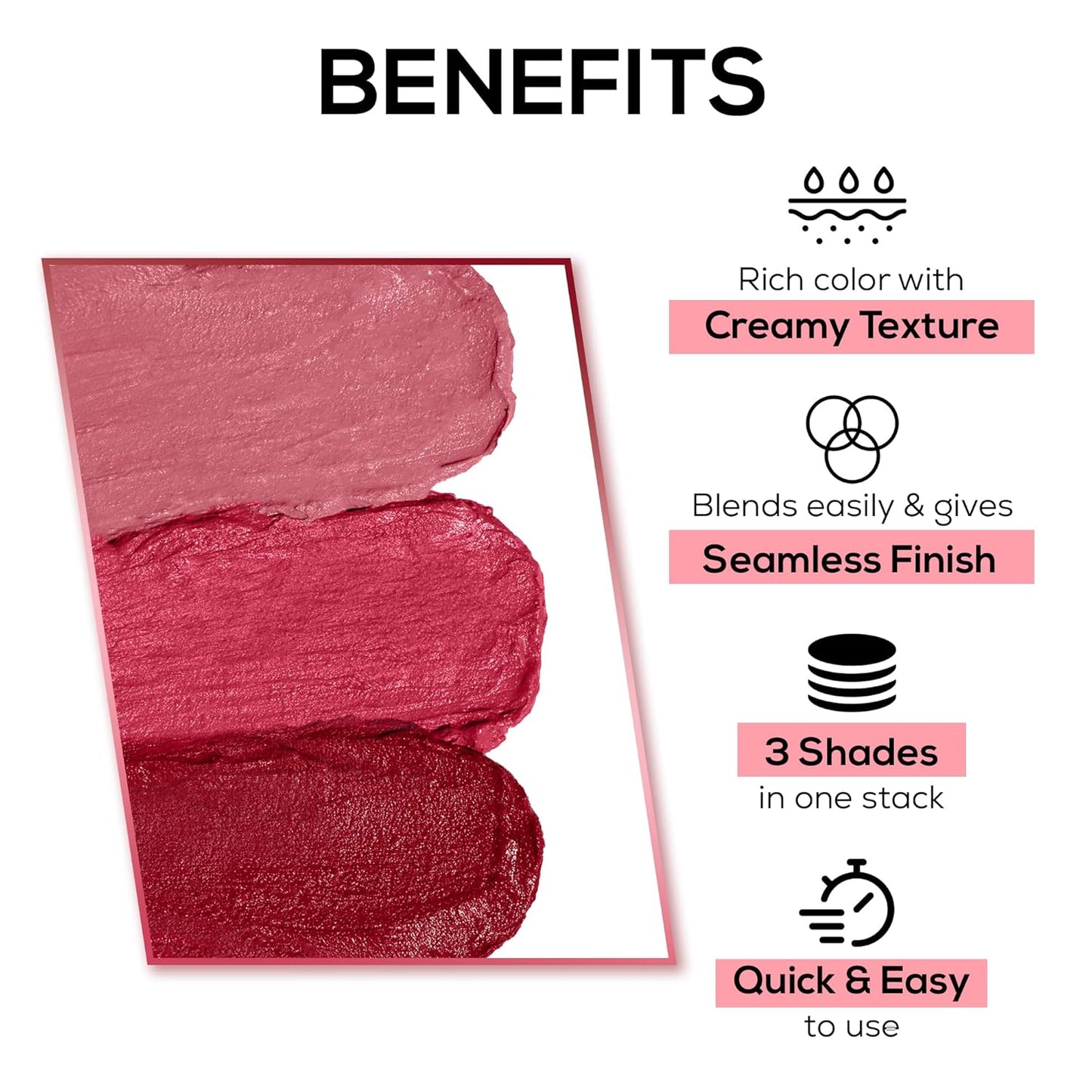 RENEE GLAM STACK PINK LIP & CHEEK TINT 4.5G