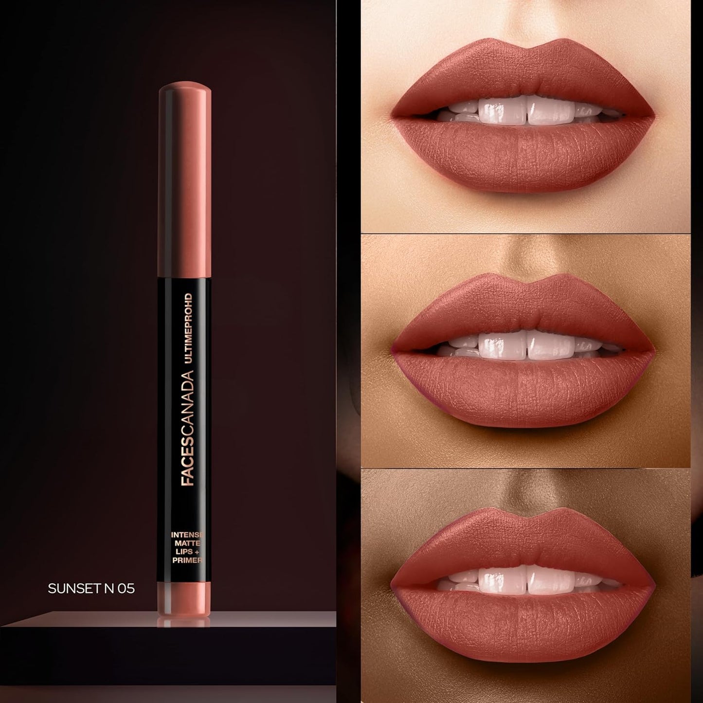 FACES ULTIME PRO HD INTENSE MATTE LIP + PRIMER N05 SUNSET (CC5978) 1.4G