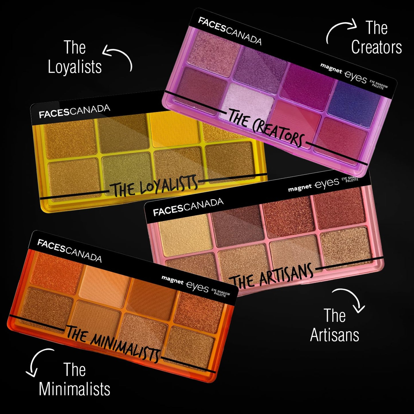 FACES MAGNETEYES EYE SHADOW PALETTE THE LOYALISTS 6.4G