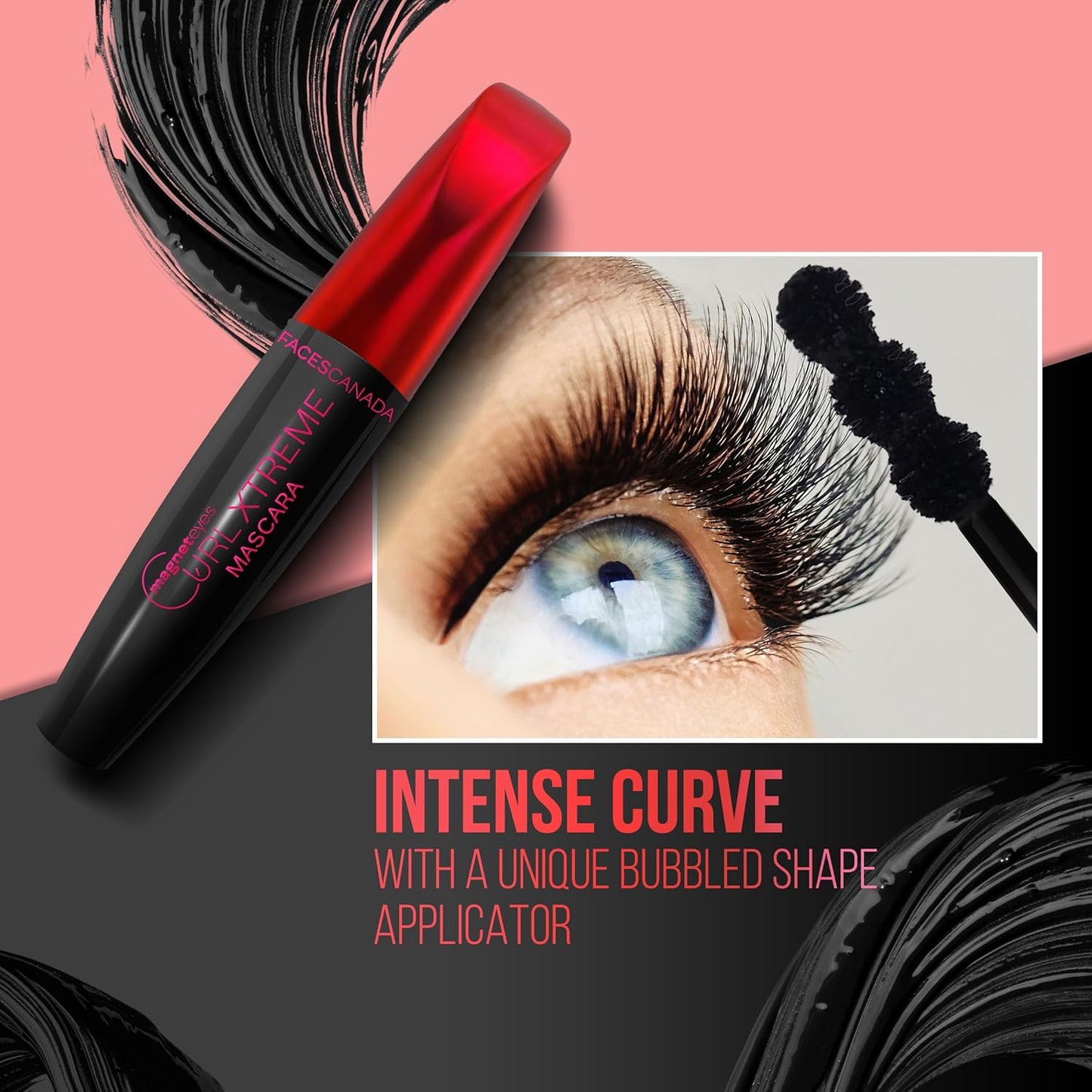 FACES MAGNETEYES CURL XTREME MASCARA WATERPROOF (CC5983) 8ML