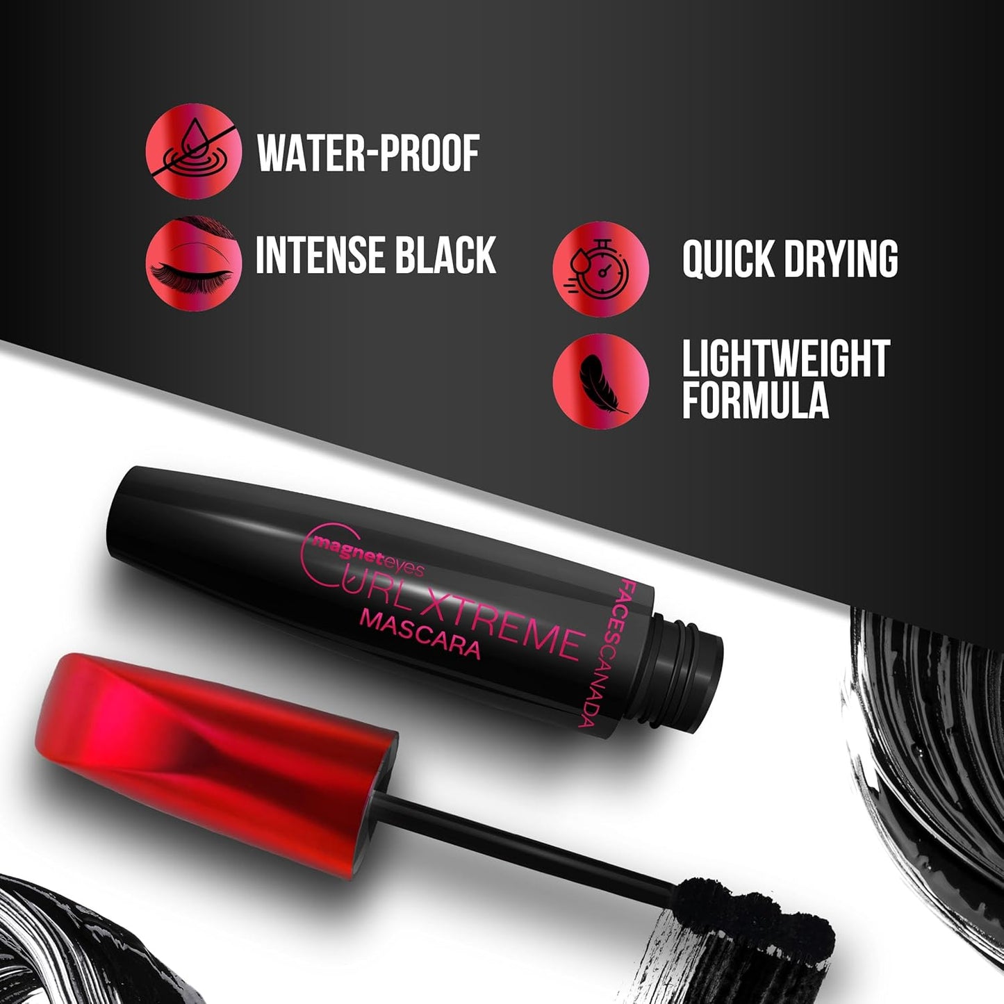 FACES MAGNETEYES CURL XTREME MASCARA WATERPROOF (CC5983) 8ML