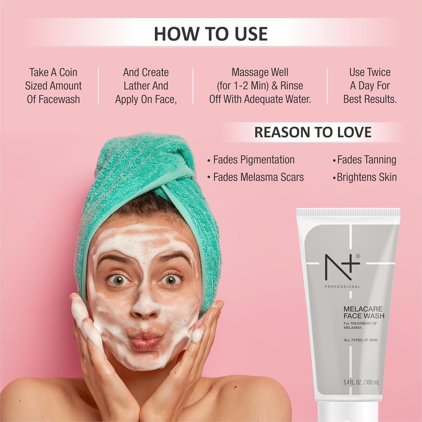 NANDINI N PLUS MELACARE FACE WASH 100ML