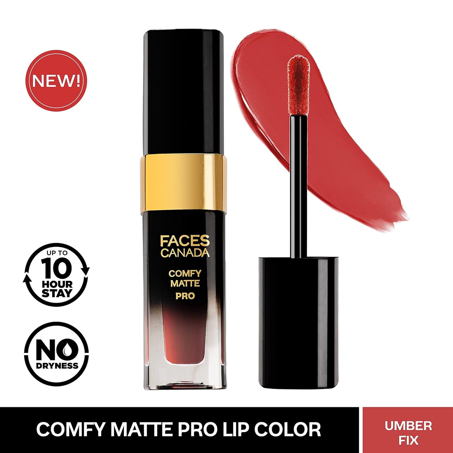 FACES COMFY MATTE PRO LIP COLOR 10 UMBER FIX (CC5274) 5.5ML