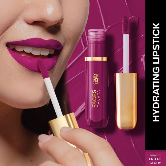 FACES COMFY MATTE LIPCOLOR 03 END OF STORY 3ML