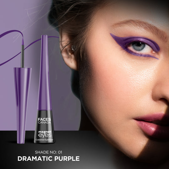 FACES MAGNETEYES COLOR EYELINER DRAMATIC PURPLE 4ML