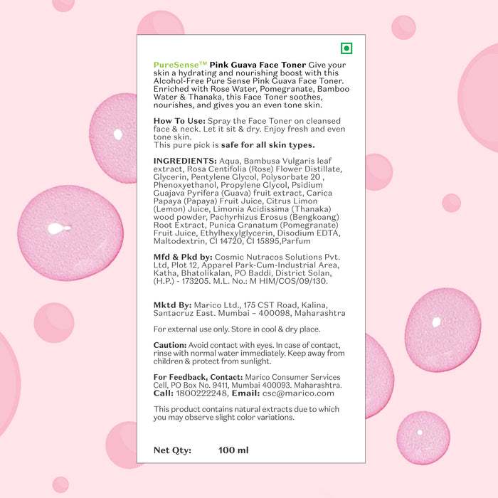 PURE SENSE FACE TONER PINK GUAVA