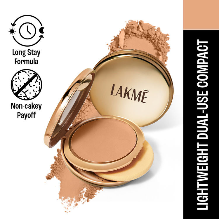 LAKME 9TO5 COMPACT DOUBLE DUTY DUAL FINISH 24 BEIGE 9G