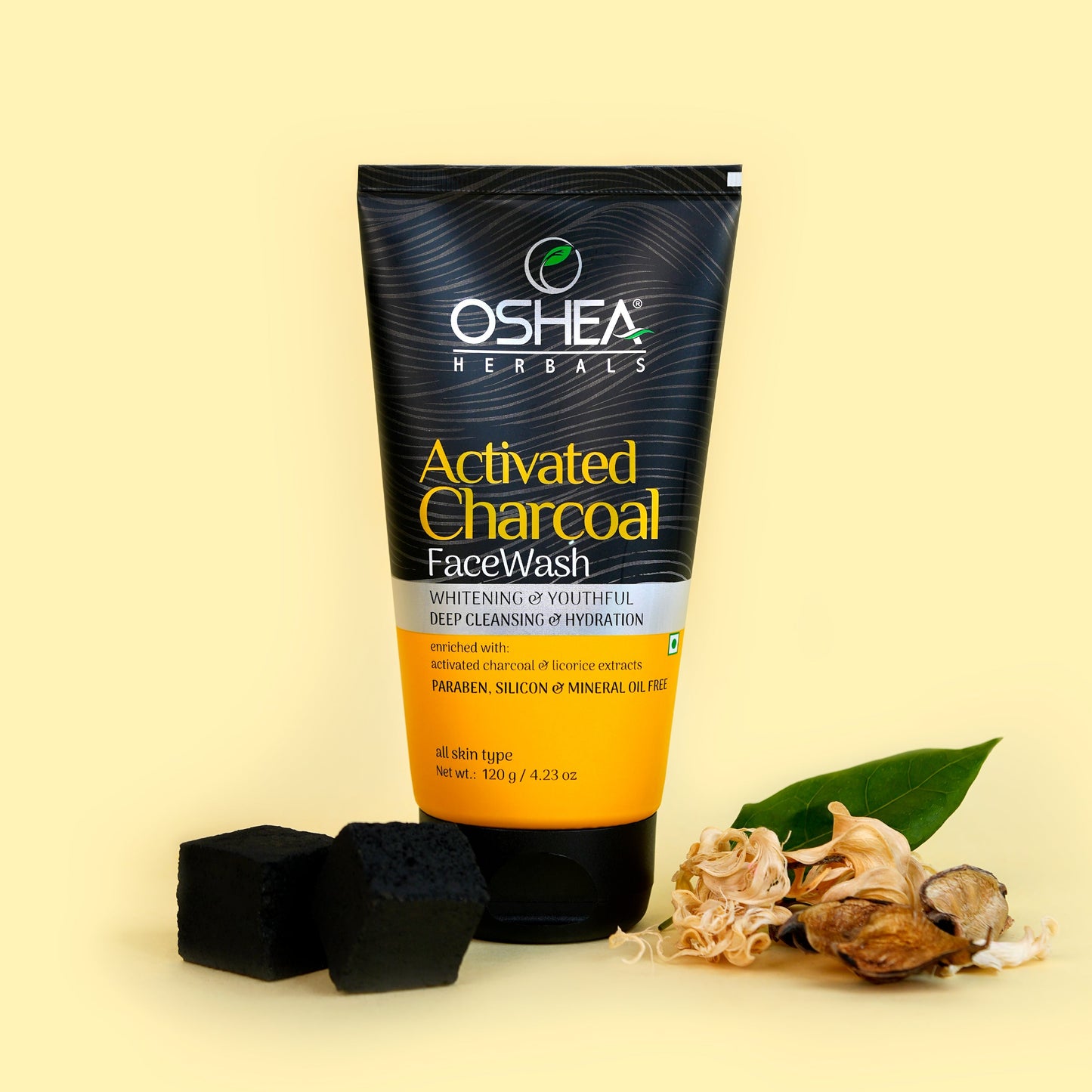 OSHEA ACTIVATED CHARCOAL FACE WASH 120G