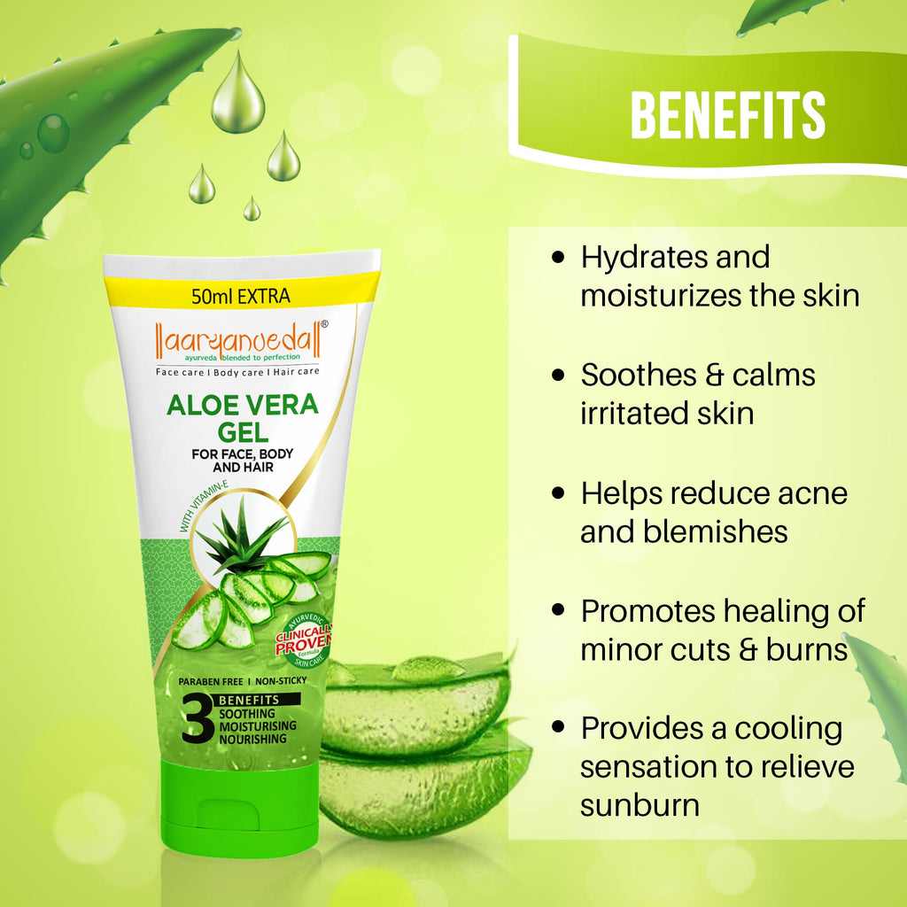 ARYANVEDA ALOE VERA GEL FOR FACE BODY AND HAIR 150ML