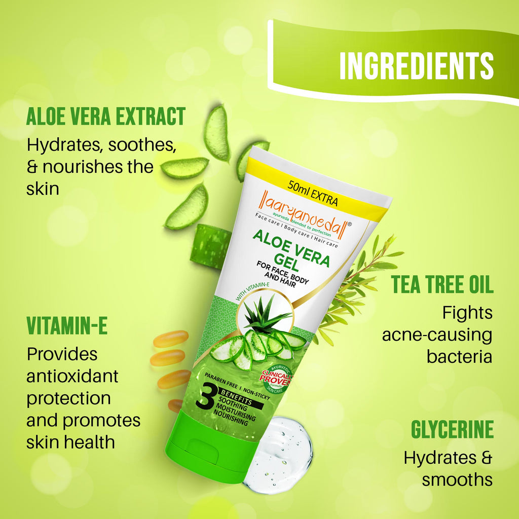 ARYANVEDA ALOE VERA GEL FOR FACE BODY AND HAIR 150ML