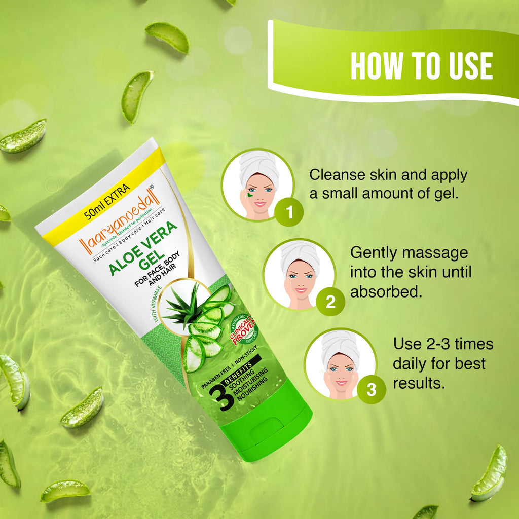 ARYANVEDA ALOE VERA GEL FOR FACE BODY AND HAIR 150ML