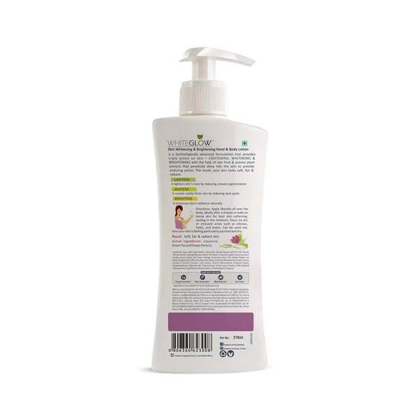 LOTUS HERBALS WHITEGLOW VITAMIN-C DEEP MOISTURE HAND & BODY LOTION 270ML